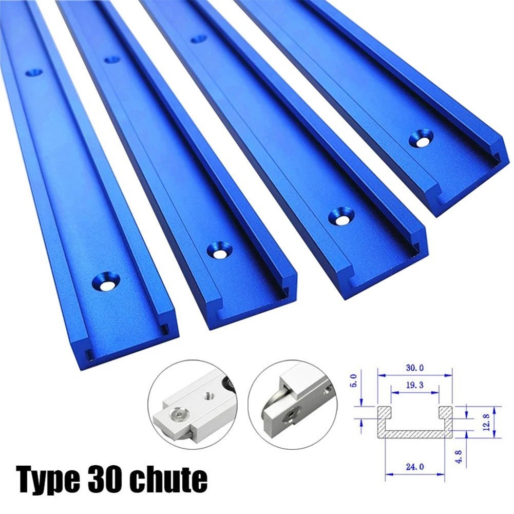 xk12 อะลูมินัมอัลลอย T-tracks Slot Miter Track และ Miter Bar Slider ตาราง 100-500 มม.