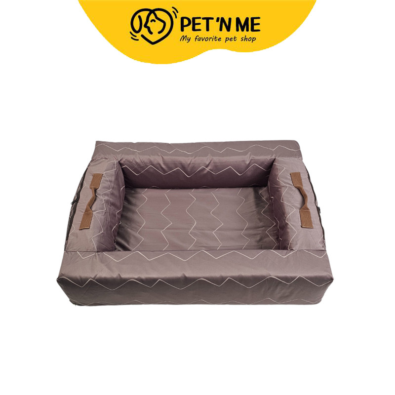 [จัดส่งจากร้านค้า] BED CARE FOR PET เบดแคร์ฟอร์เพ็ท Comfy Bed Wall size Mini Zigzag Bark Brown [8855