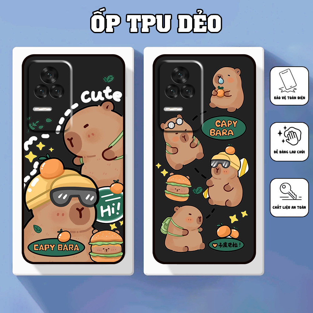 เคส Xiaomi Redmi K50 / K50 Gaming / K50 Ultra พิมพ์ลาย capy bara น่ารัก