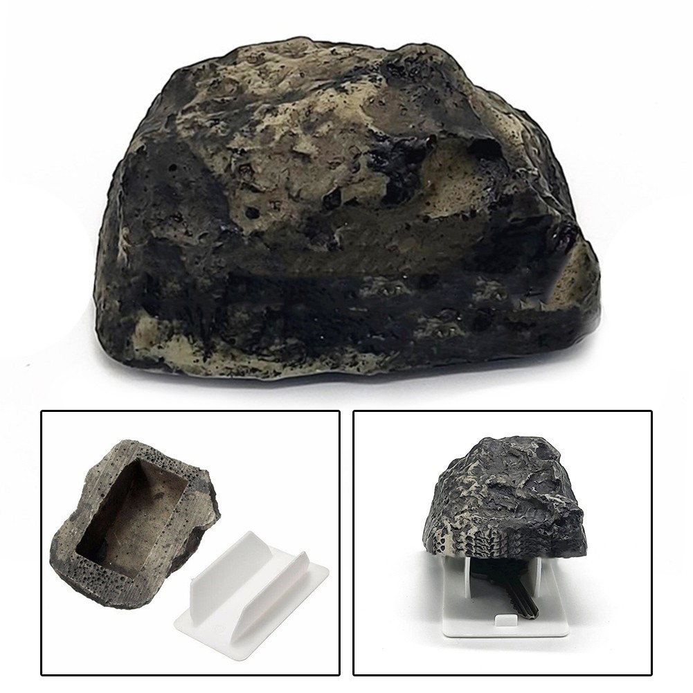VARSTRHollow Fake Real Looking A Key Rock Garden Stone Box Stash