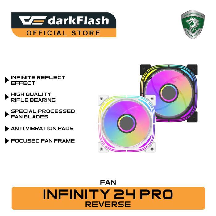 DarkFlash INFINITY 24 PRO ARGB Fan REVERSE [พัดลม SINGLE]