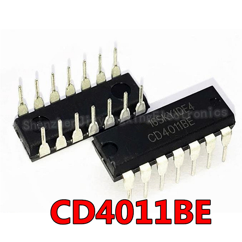 10PCS CD4011BE DIP14 CD4011 DIP 4011BE DIP 14 IC ใหม่และต้นฉบับ
