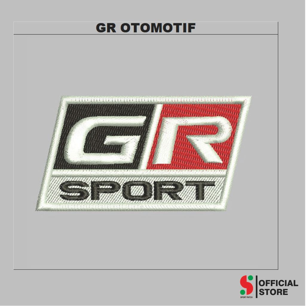 SPORT-518 PATCH TOYOTA GR SPORT คอมพิวเตอร์ EMBROIDERY โลโก้/ BADGE EMBLEM