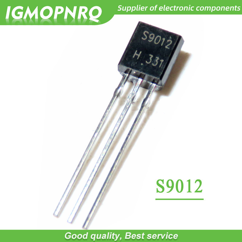 100PCS S9012 ถึง 92 9012 TO92 ทรานซิสเตอร์ไตรโอดใหม่
