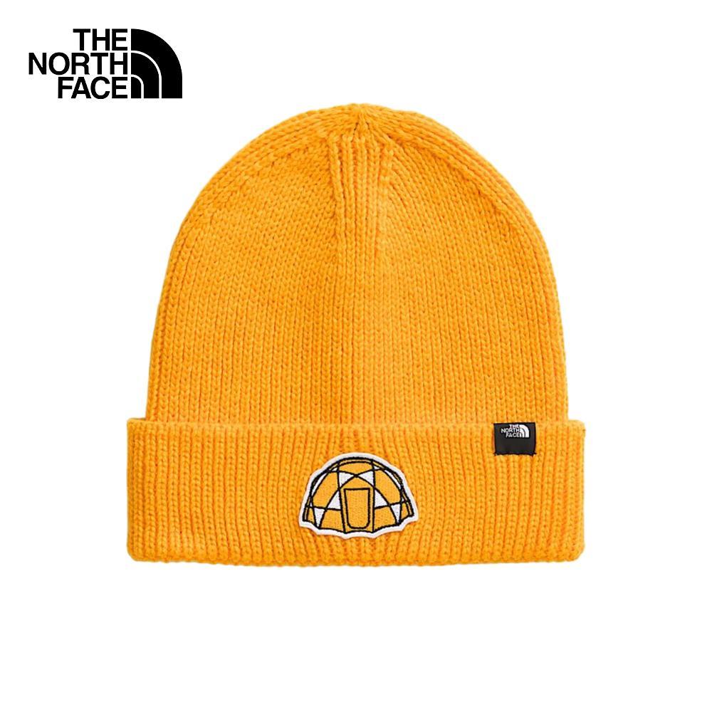 THE NORTH FACE TNF LOGO BOX CUFFED BEANIE - SUMMIT GOLD/ICON PA หมวกบีนนี่ Unisex
