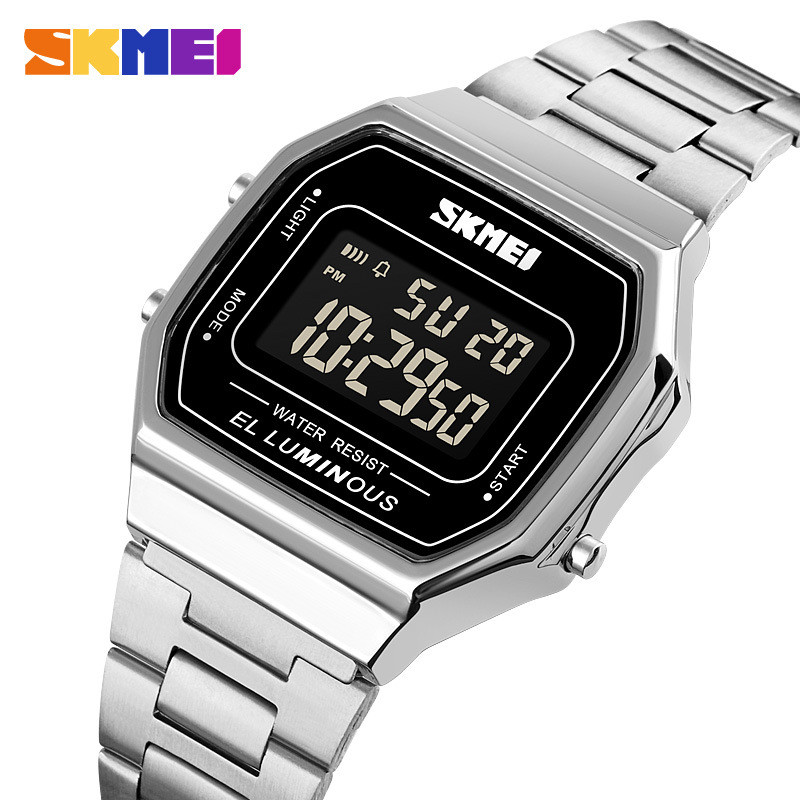 POSHI Mens Waterproof Luminous Business Watches Date Mens Wrist Watch Stainless Steel