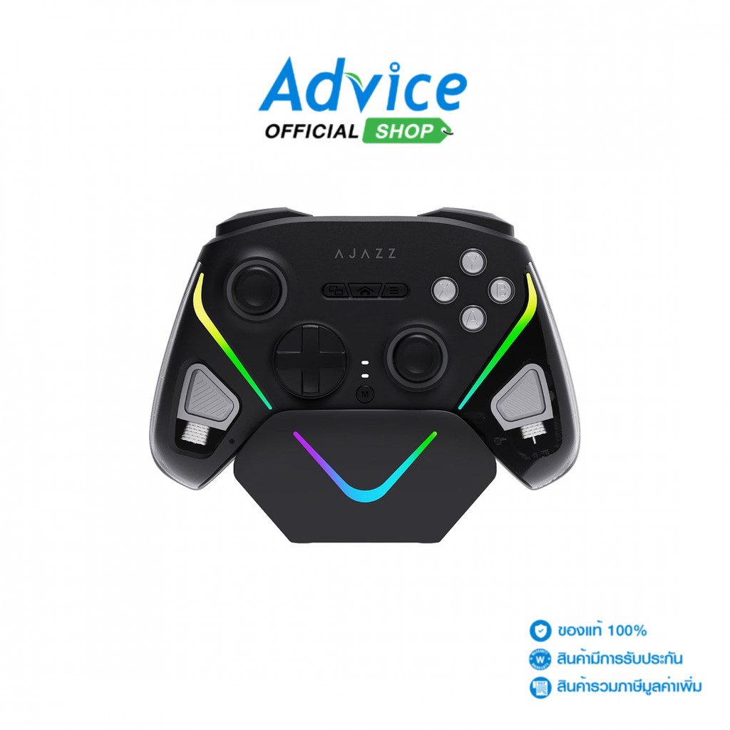 AJAZZ CONTROLLER WIRELESS GP100SET BLACK (BLUETOOTH/CHARGING DOCK) - A0171086