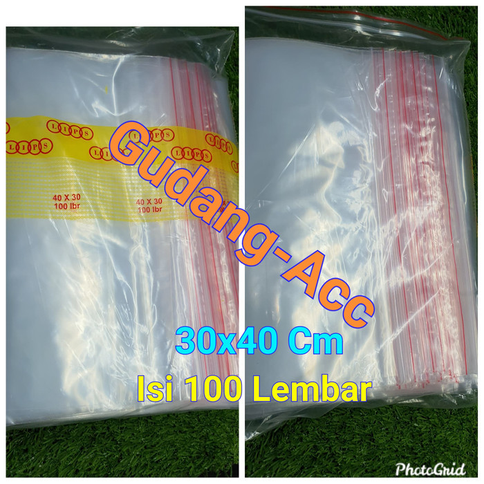 JahWa- คลิปหนีบถุงพลาสติก 30X40 คลิปซิป Ziplock เสื้อผ้าขนาดใหญ่ 30 X 40 ซม.