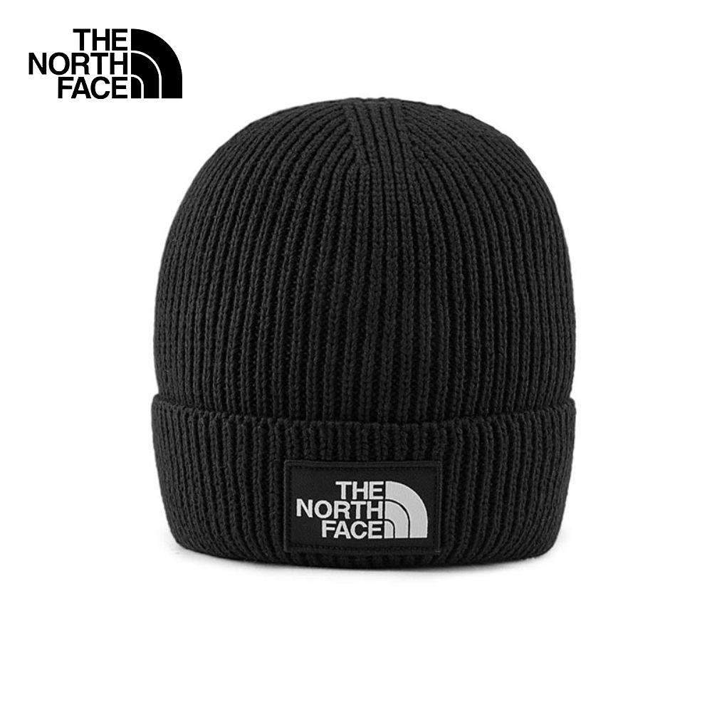 THE NORTH FACE TNF LOGO BOX CUFFED BEANIE - TNF BLACK หมวกบีนนี่ Unisex