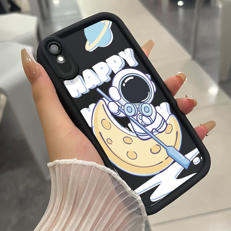 เคสสำหรับ Xiaomi Redmi 9i 9a 9t 9 Power เคสโทรศัพท์มนุษย์อวกาศสามสีซิลิโคนกันกระแทก