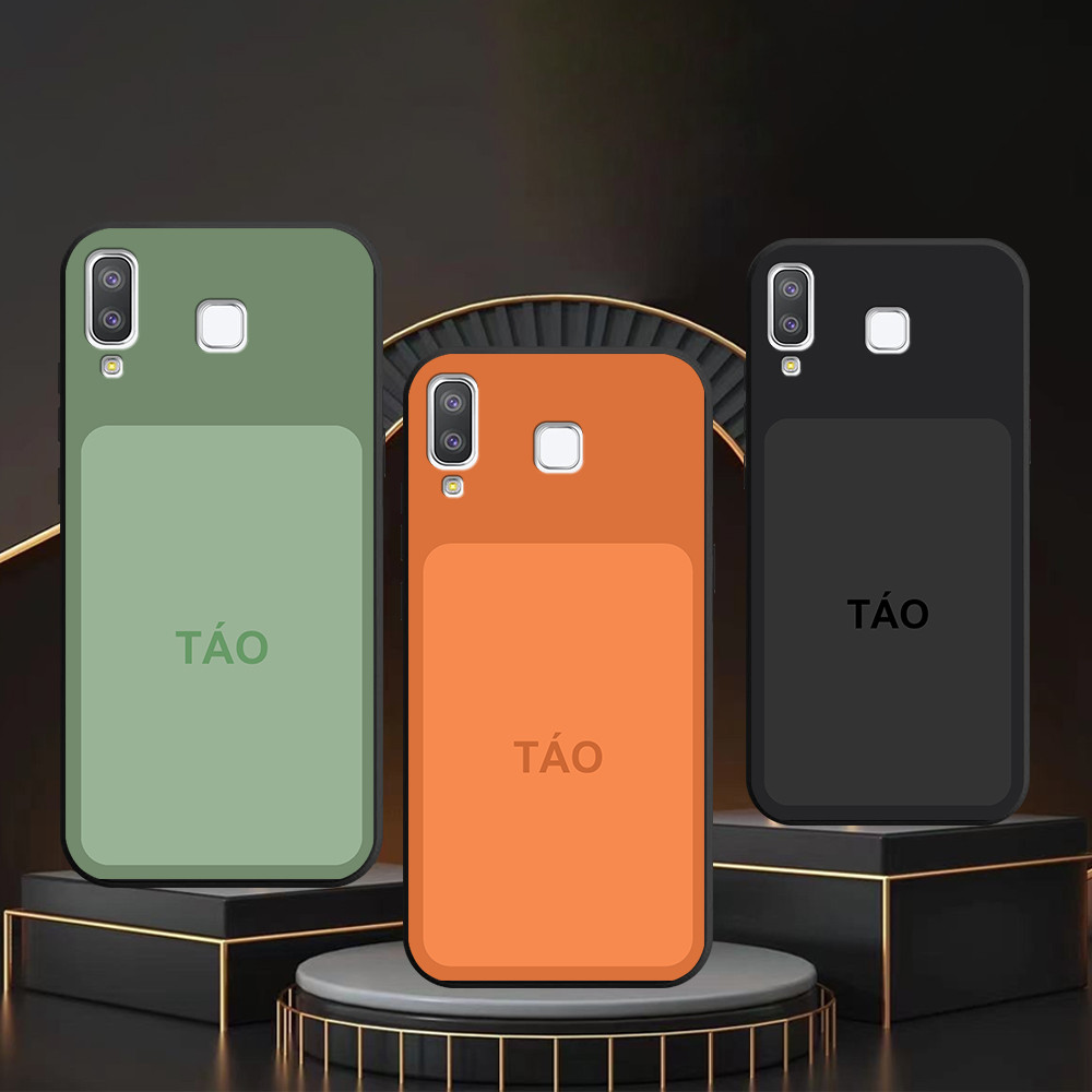 เคส Samsung A8 Star / A9 Star พิมพ์ลายสีแอปเปิ้ล