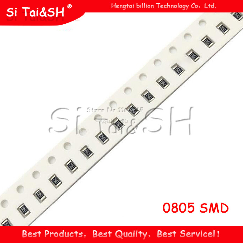 100 ชิ้น 0805 SMD 1/4W resistor ความต้านทาน 0R 10M 1.8R 10R 100R 220R 330R 470R 560R 1K 10K 47K 100K