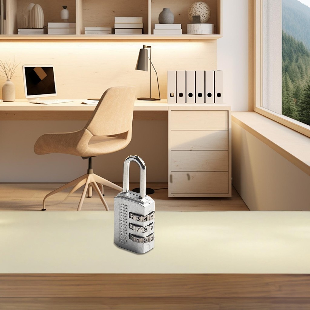 【จัดส่งทันที】4-Digit Password Combination Padlock Zinc Alloy Suitcase Smart Password Lock