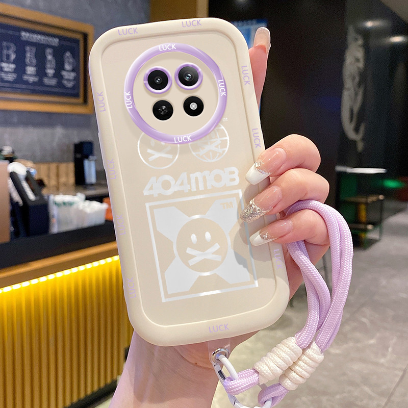 Realme 12 5G 13 5G C65 5G Narzo 70X 5G Narzo N65 5Gกรณีกันฝุ่นพร้อมเชือกเส้นเล็ก