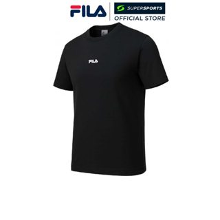 FILA Treasure เสื้อยืดผู้ใหญ่ สีดำ