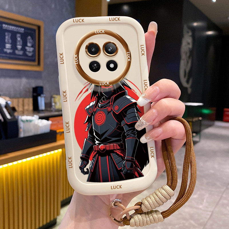 กรณีRealme 12 5G 13 5G C65 5G Narzo 70X 5G Narzo N65 5Gการ์ตูนพร้อมเชือกเส้นเล็ก