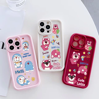 เคสสำหรับ Realme 5 Pro 5i 5s 6i C3 C3i Narzo 10 Narzo 10A Narzo 20A เคสโทรศัพท์แมวหมีสามสีซิลิโคนกันกระแทก