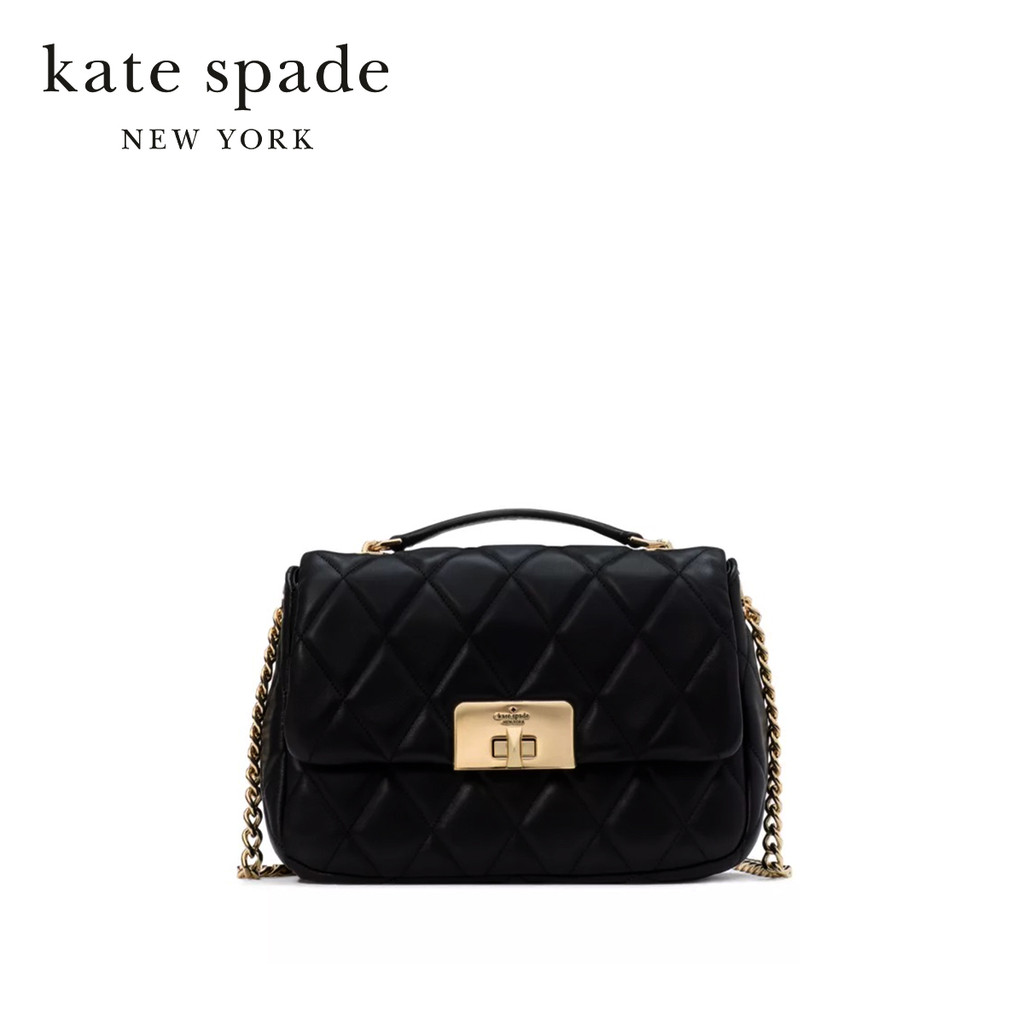 kate spade new york Carey Quilted Small Flap Crossbody กระเป๋าสะพายข้าง