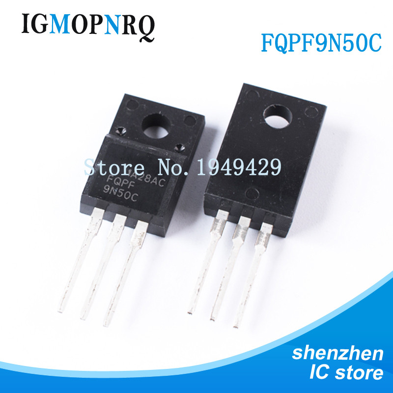 10PCS FQPF9N50C TO-220 9N50C 9N50 MOSFET 500V N-Ch Q-FET advance C-Series ใหม่