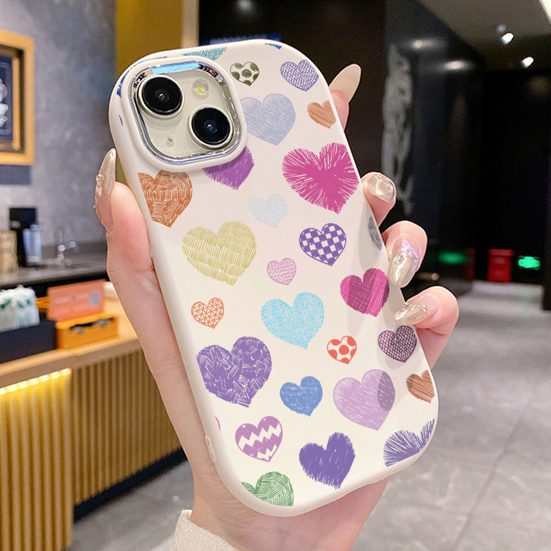 เคสสำหรับ OPPO Reno 7Z 5G Reno 8Z 5G Reno 7 Lite 5G Reno 8 Lite 5G เคสโทรศัพท์รูปหัวใจกันกระแทกกลมและอ้วน ราคา ถูกที่สุด ดีลบีเคเค แกลเลอรีภาพที่ 6