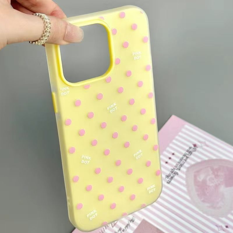 เคส Polka Dot 2 In 1 สวยงาม Samsung A37 A57 5G A07 A17 A06 A16 A56 A55 A35 A05S A26 5G A36 A15 กรณี