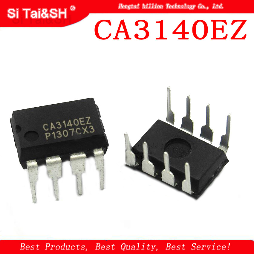 10PCS CA3140EZ CA3140 CA3140E DIP8 เครื่องขยายเสียงการทํางานใหม่