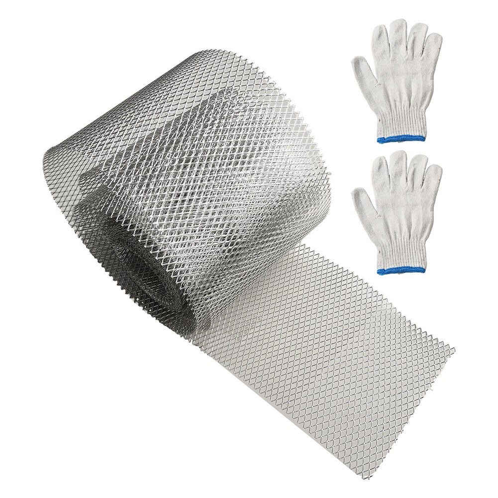 [ES] ❀อลูมิเนียม Gutter Protection Net Anti-Leaf Net Cover Gutter Filter Guard