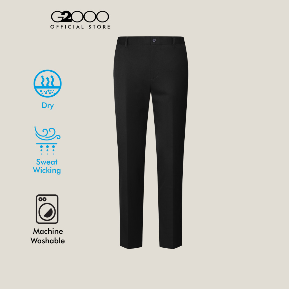 G2000 กางเกงขายาวแบบทางการสำหรับผู้ชาย Slim Fit รุ่น 5615368399 สีดำ