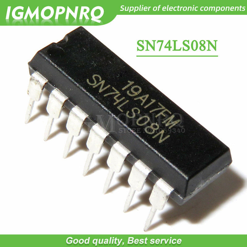 100PCS SN74LS08N DIP14 SN74LS08 DIP 74LS08N 74LS08 SN74LS08 HD74LS08P DIP 14 ใหม่ IC