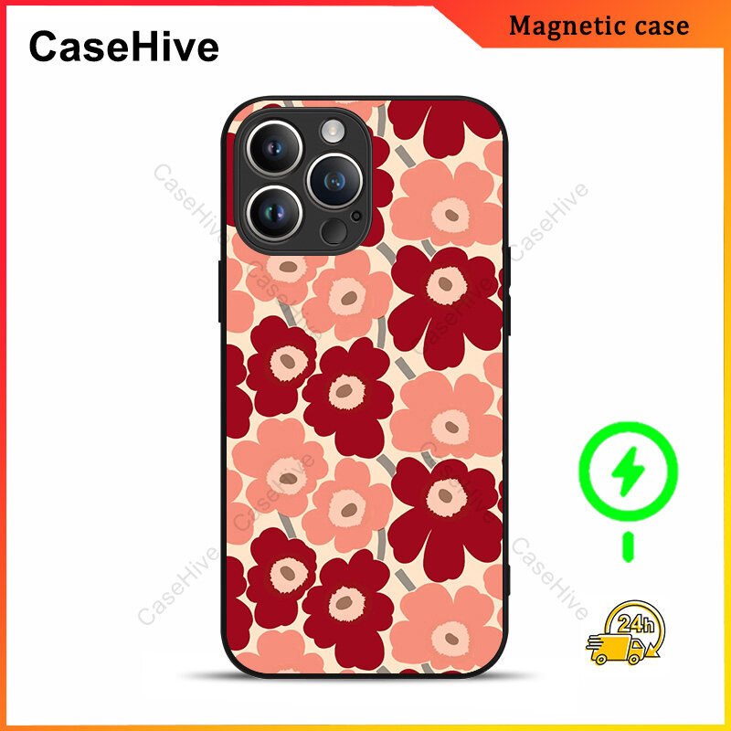 เคสโทรศัพท์ดอกไม้สําหรับ iPhone 17 Pro Max / iPhone 16 Pro Max / 15 Pro Max / 13 / Samsung Galaxy S2