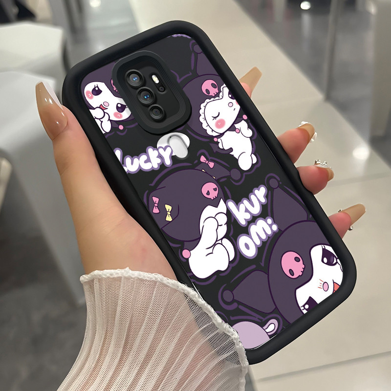 เคสสำหรับ OPPO A5 2020 A9 2020 เคสโทรศัพท์กระต่ายสามสีซิลิโคนกันกระแทก