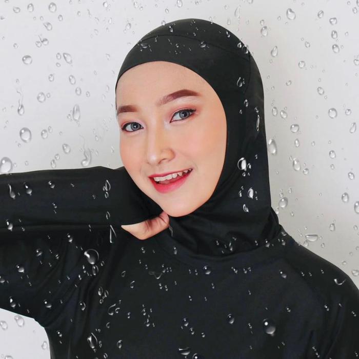 3P9U9- คุณภาพสูงการบีบอัด Poundfit Pound Fit Swim Sport Hijab