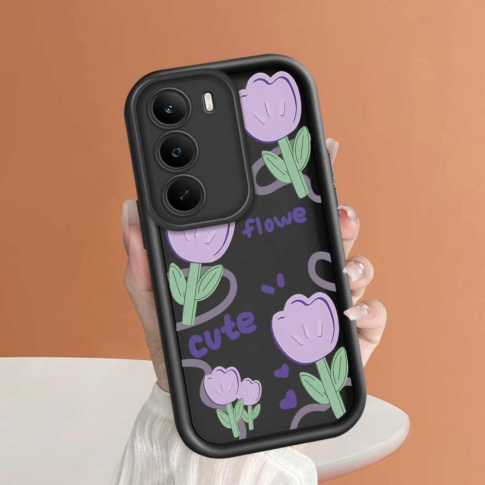 ปลอก Hp สําหรับ Realme C71 C73 เคส Kesing ปกป้องโทรศัพท์ TY DLJ C8-2140 ดอกไม้