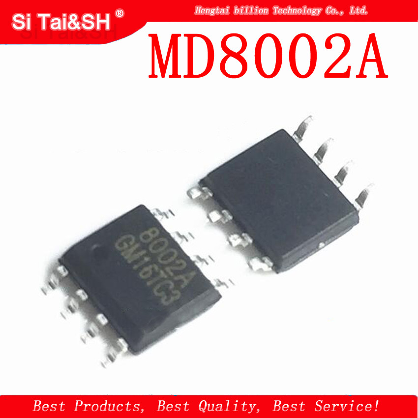 10PCS MD8002A SOP8 MD8002 SOP 8002A SMD SOP 8 8002 ใหม่และต้นฉบับ IC 3W เครื่องขยายเสียง IC