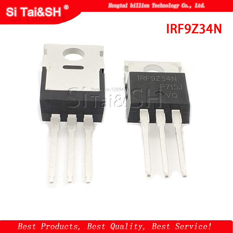 10 ชิ้น/ล็อต IRF9Z34N IRF9Z34 IRF9Z34NPBF MOSFET MOSFT PCh 55V 17A 100mOhm 23.3nC TO 220 ใหม่เดิม