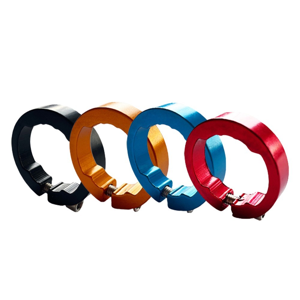 แหวนปลายแฮนด์บาร์สำหรับจักรยาน พร้อมแหวนล็อคและฝาปิดสุดหรู - รูปที่ 2