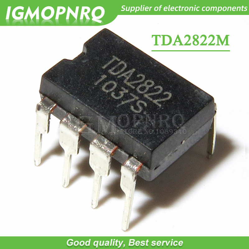 100PCS TDA2822M DIP8 TDA2822 DIP 2822M DIP 8 ใหม่และต้นฉบับ IC