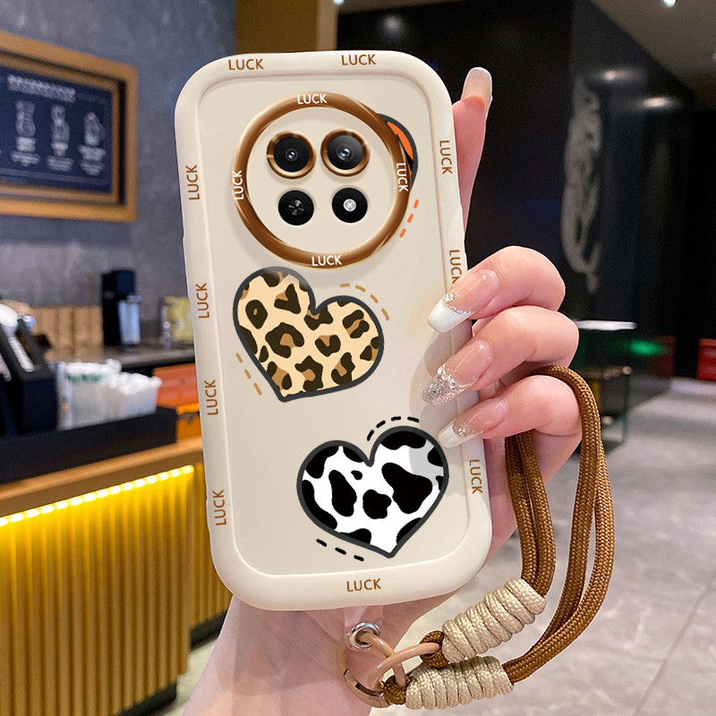 Realme 12 5G 13 5G C65 5G Narzo 70X 5G Narzo N65 5Gกรณีน่ารักพร้อมเชือกเส้นเล็ก