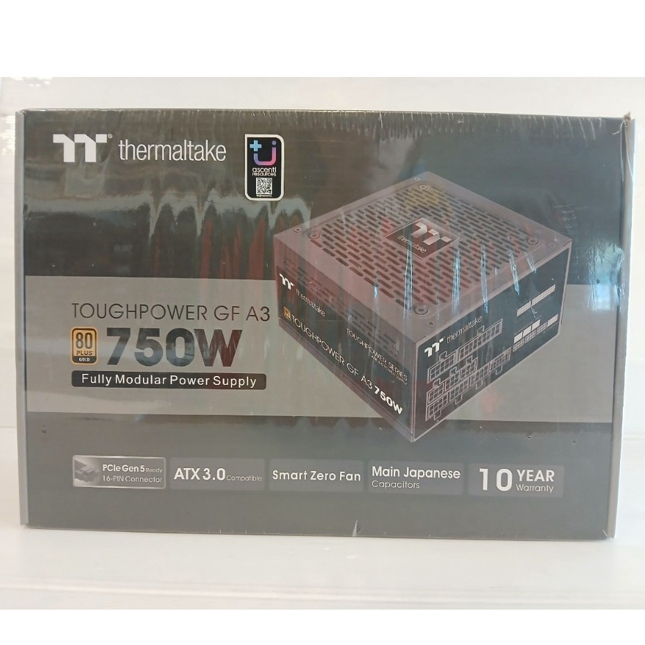 POWER SUPPLY THERMALTAKE TOUGHPOWER GF A3 GOLD 750W 80 PLUS GOLD (BLACK) (ATX) PCI5