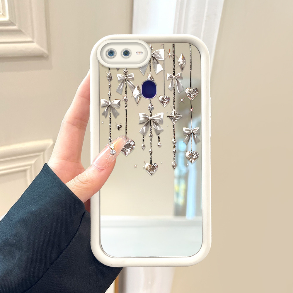 HPเคสโทรศัพท์สําหรับRealme 2 U1 Pro Cesing TY 8216 JZจี้เงินโบว์นุ่มCassing