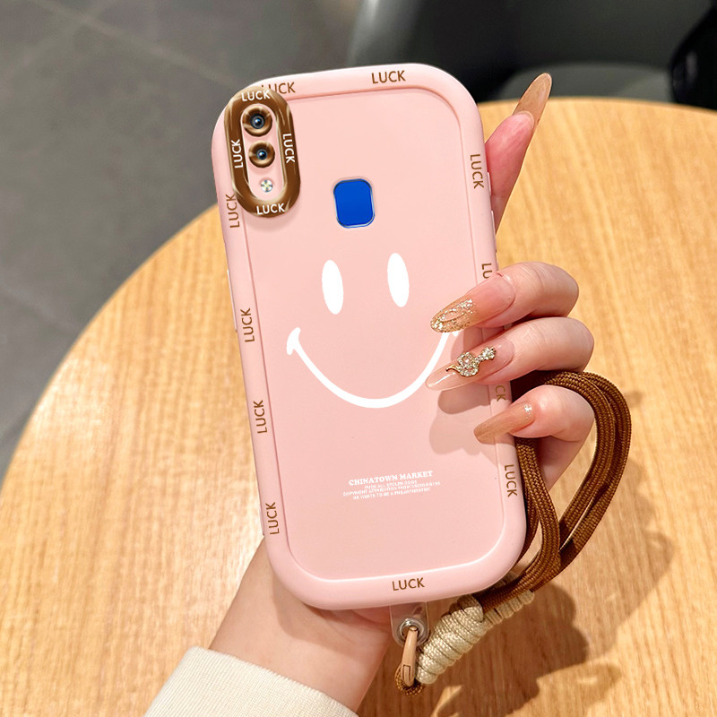 HPเคสโทรศัพท์สําหรับVIVO Y91 Y91i Y93 Y95 Y91C Y1S Y90 กรณีอินเทรนด์การ์ตูนSmileรูปแบบซิลิโคนเคสโทรศ