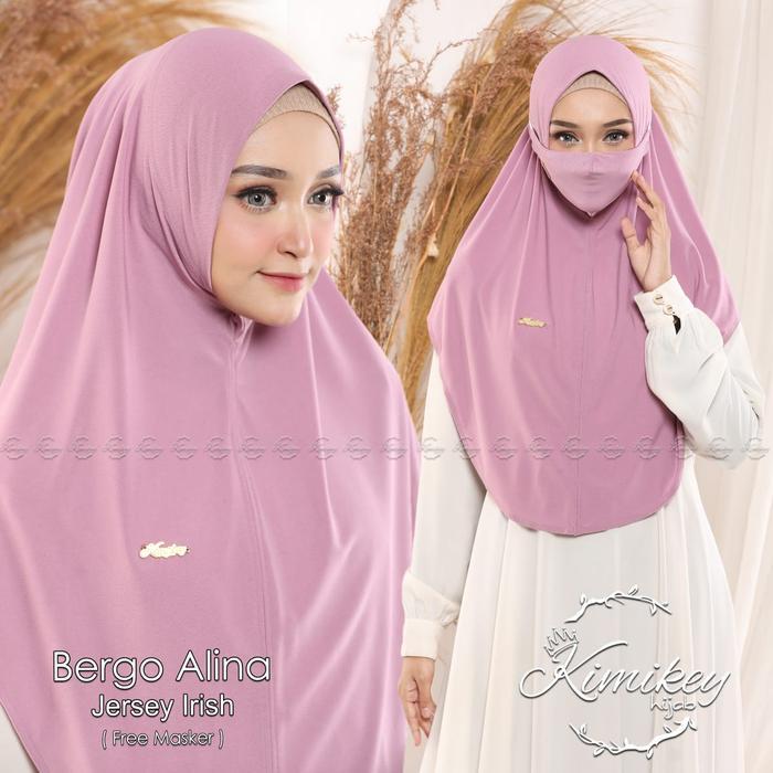 3P9U9- Hijab ไม่เติม Anlina Irish Jersey Mask By Kimikey Instant Bergo Musli Instant Bergo