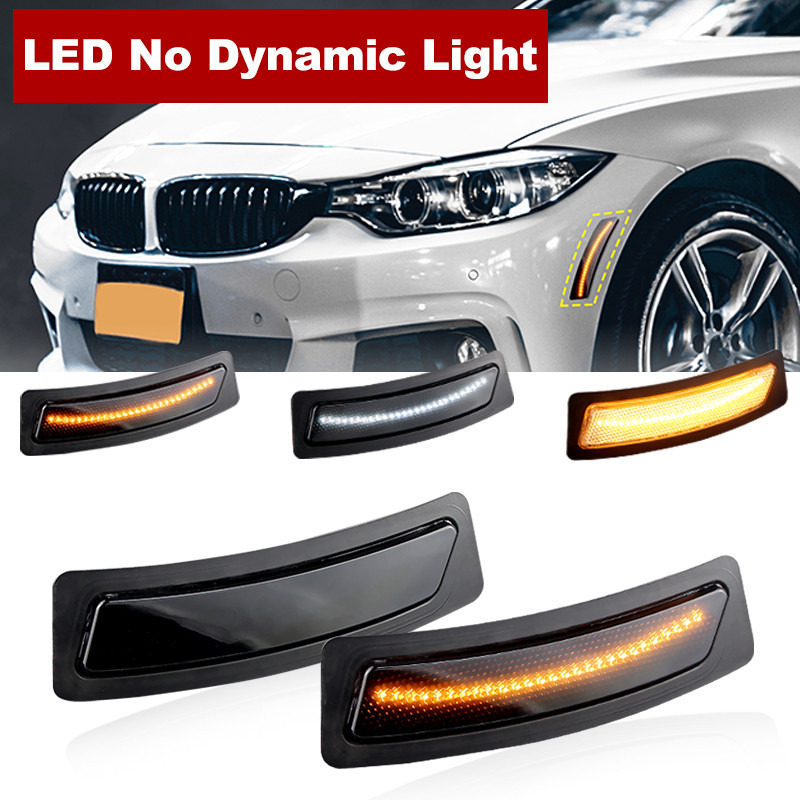 2PCS LED ด้านหน้าด้านหลังกันชน Marker Reflector สําหรับ BMW 4 Series F36 Gran Coupe 428i 428iX 430iX
