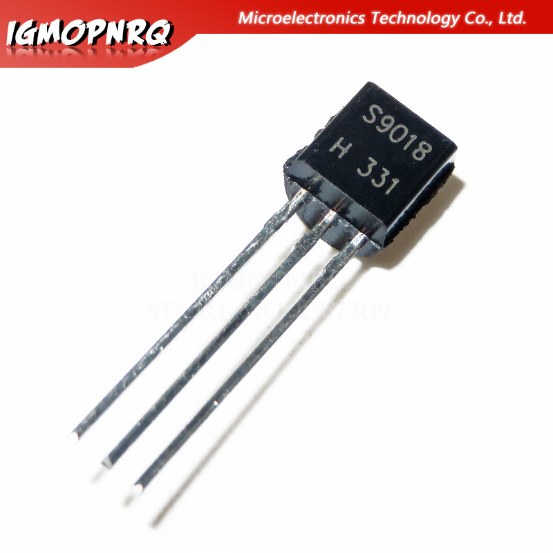 100pcs S9018 SS9018 9018 RF Bipolar ทรานซิสเตอร์ NPN/30 V/50mA TO-92 ใหม่เดิม