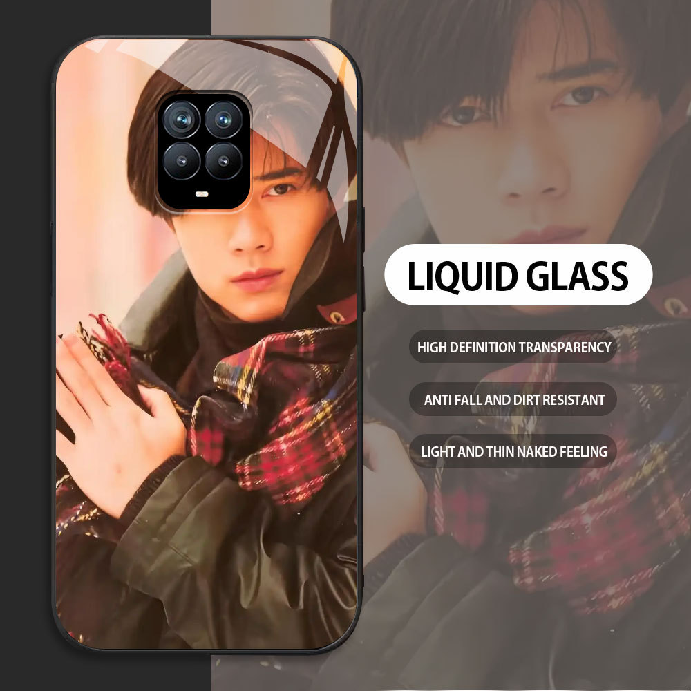 กระจกนิรภัยสําหรับ Xiaomi RedMi หมายเหตุ 4 4x 7 8 9s 9 pro max kasing Handphone รูปแบบ Aaron Kwok ปล