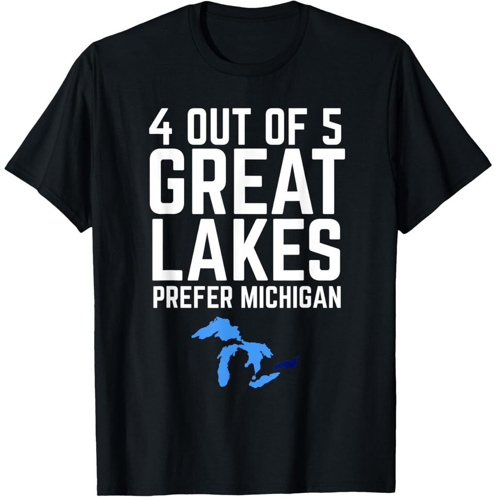 4 Out Of 5 Great Lakes Prefer Michigan เสื้อยืด Unisex ของขวัญตลก