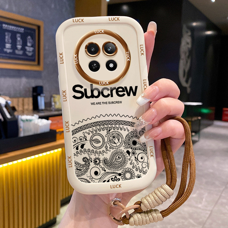 Realme 12 5G 13 5G C65 5G Narzo 70X 5G Narzo N65 5Gกรณีกันฝุ่นพร้อมเชือกเส้นเล็ก