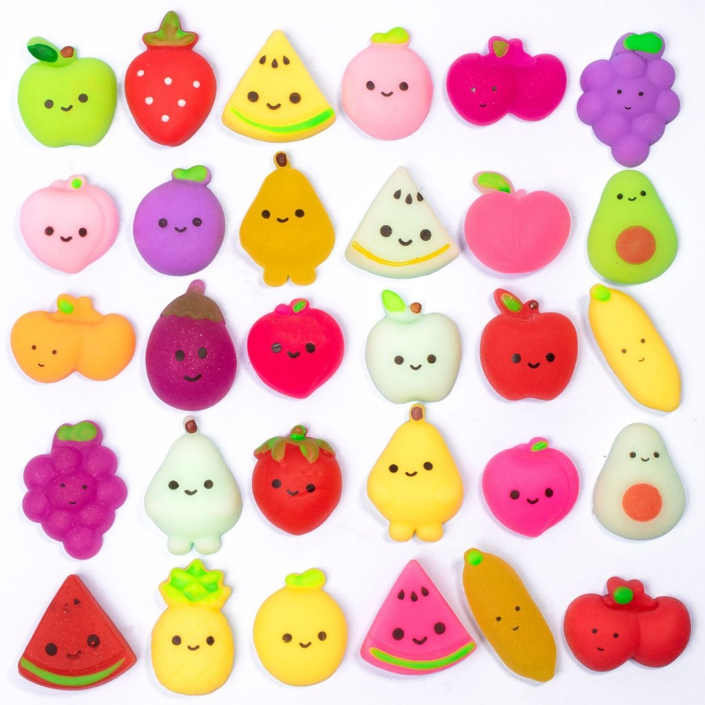 10/30/50 ผลไม้ Mochi Squishy ของเล่นความเครียดบรรเทาแตงโมกล้วย Squishy ผลไม้ Squishy Party