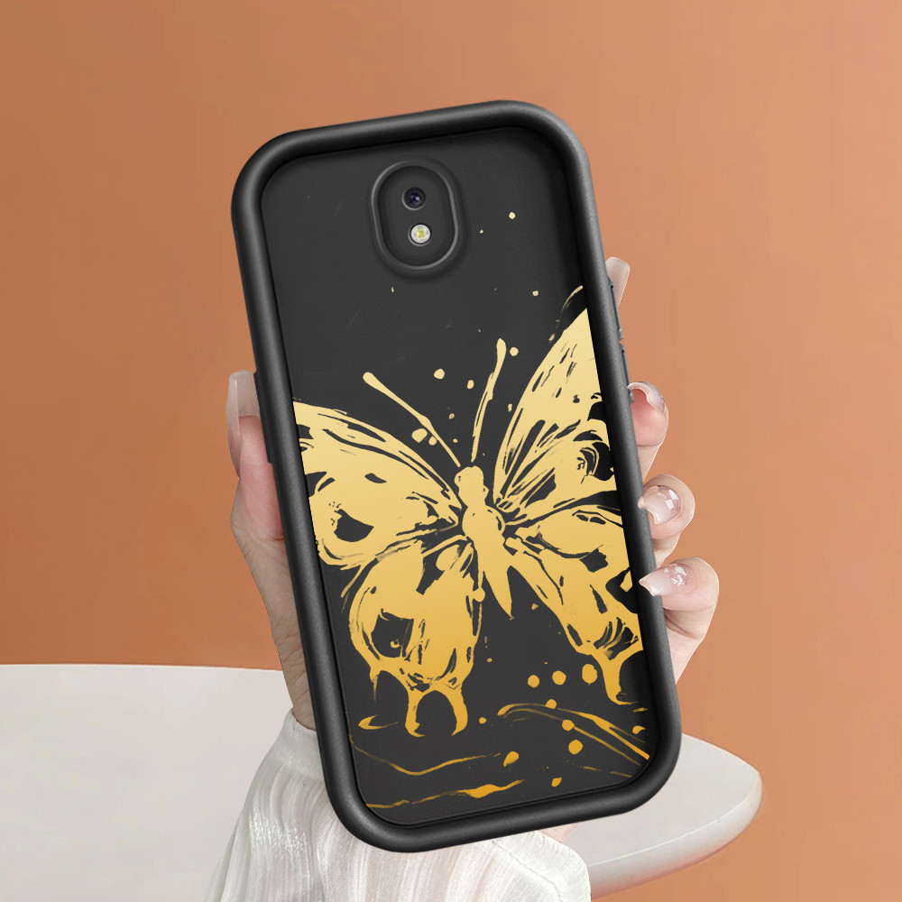 HP เข้ากันได้กับ Samsung Galaxy J7 Pro J730 2017 เคสปกป้องโทรศัพท์ TY DLJ C8-2041 ผีเสื้อ