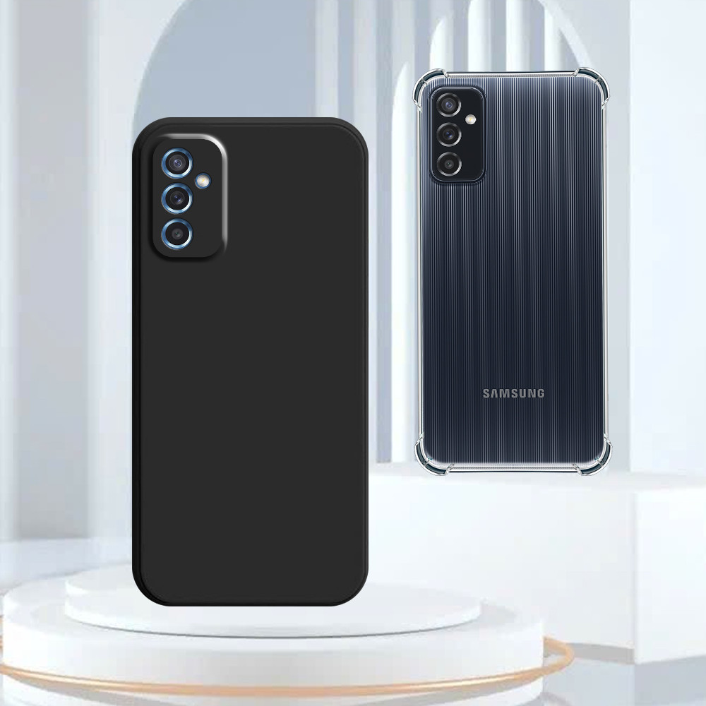 เคส Samsung M52 5G ฝาครอบด้านในกันกระแทก tpu ยืดหยุ่นสีดํา